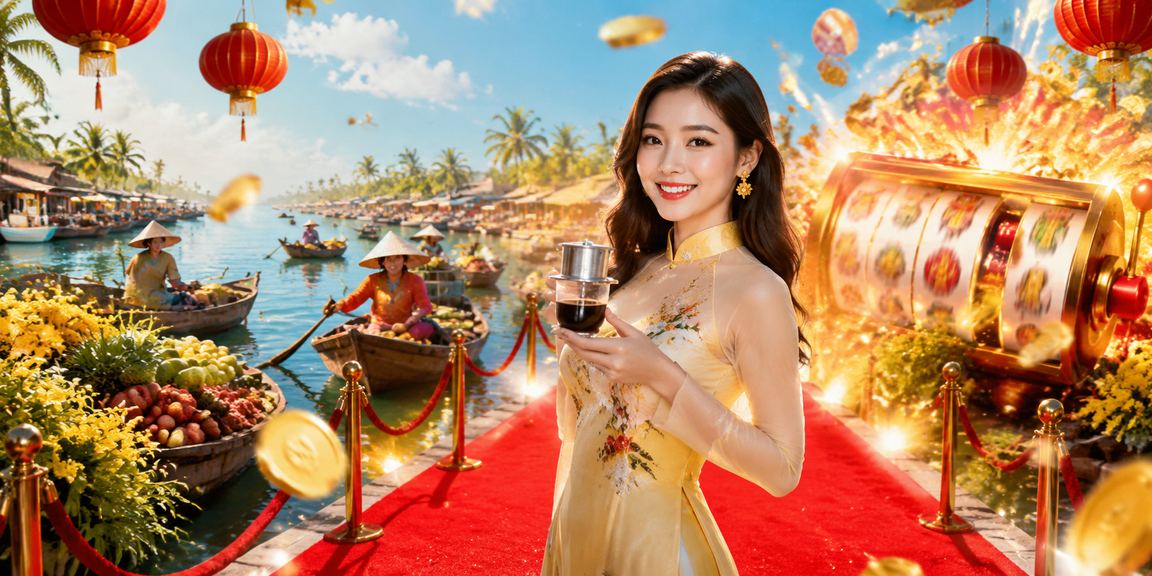 Người chơi slots bên ly cà phê buổi sáng tại vùng đồng bằng sông Cửu Long